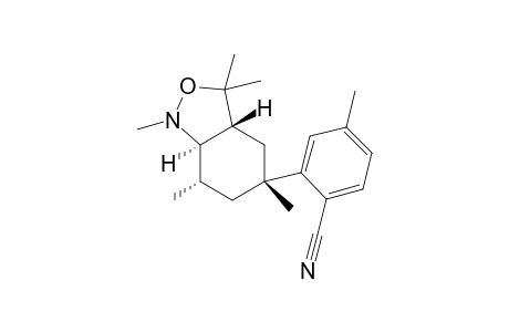 rac-4-methyl-2-((3aR,5R,7S,7aR)-1,3,3,5,7-pentamethyloctahydrobenzo[c]isoxazole-5-yl)benzonitrile