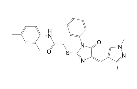 N-(2,4-dimethylphenyl)-2-({(4E)-4-[(1,3-dimethyl-1H-pyrazol-4-yl)methylene]-5-oxo-1-phenyl-4,5-dihydro-1H-imidazol-2-yl}sulfanyl)acetamide