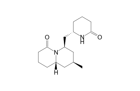 (6R,8S,9aS)-Hexahydro-8-methyl-6-(((S)-6-oxopiperidin-2-yl)methyl)-1H-quinolizin-4(6H)-one