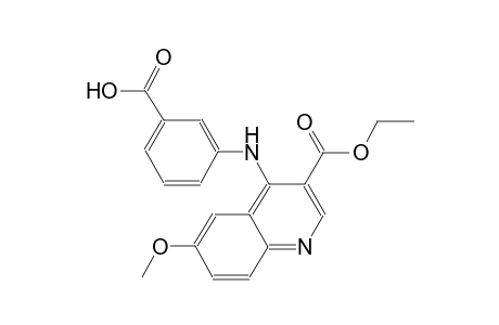 3-[(3-carbethoxy-6-methoxy-4-quinolyl)amino]benzoic acid