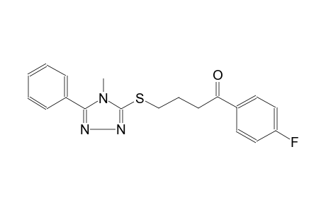1-(4-fluorophenyl)-4-[(4-methyl-5-phenyl-4H-1,2,4-triazol-3-yl)sulfanyl]-1-butanone