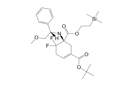 (-)-2-(TRIMETHYLSILYL)-ETHYL-6,6-DIFLUORO-3-TERT.-BUTOXYCARBONYL-1-[[(1R)-1-PHENYL-2-METHOXYETHYL]-AMINO]-3-CYCLOHEXENE-1-CARBOXYLATE