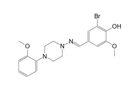 phenol, 2-bromo-6-methoxy-4-[(E)-[[4-(2-methoxyphenyl)-1-piperazinyl]imino]methyl]-