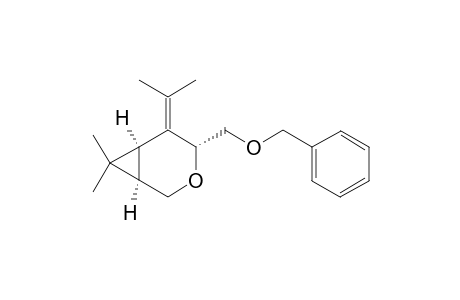 (1R*,4R*,6R*)-4-Benzyloxymethyl-5-isopropylidene-7,7-dimethyl-3-oxabicyclo[4.1.0]-heptane