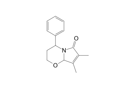 3,4-Dihydro-7,8-dimethyl-4-phenyl-2H-pyrrolo[2,1-b]-(1,3)-oxazin-6(8aH)-one