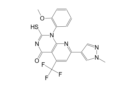 pyrido[2,3-d]pyrimidin-4(1H)-one, 2-mercapto-1-(2-methoxyphenyl)-7-(1-methyl-1H-pyrazol-4-yl)-5-(trifluoromethyl)-