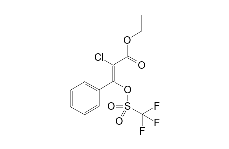Ethyl (2E)-2-Chloro-3-phenyl-3-{[(trifluoromethyl)sulfonyl]-oxy}prop-2-enoate
