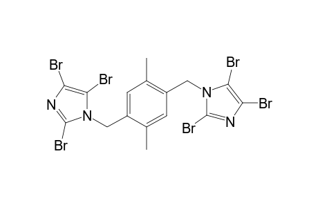 1H-Imidazole, 2,4,5-tribromo-1-[[2,5-dimethyl-4-[(2,4,5-tribromo-1H-imidazol-1-yl)methyl]phenyl]methyl]-