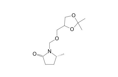 (5R)-1-[(2,2-dimethyl-1,3-dioxolan-4-yl)methoxymethyl]-5-methyl-2-pyrrolidone