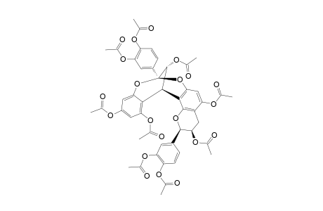 PROANTHOCYANIDIN-A-2-PERACETATE;EPICATECHIN-(4-BETA->8,2-BETA->O->7)-EPICATECIN-PERACETATE