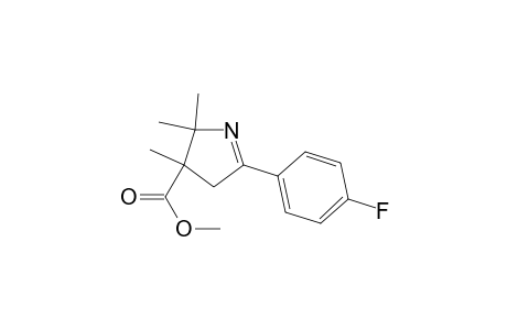 2-(4-Fluorophenyl)-4,5,5-trimethyl-4-methoxycarbonyl-1-pyrroline