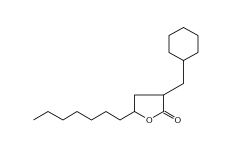 3-(cyclohexylmethyl)dihydro-5-heptyl-2(3H)-furanone