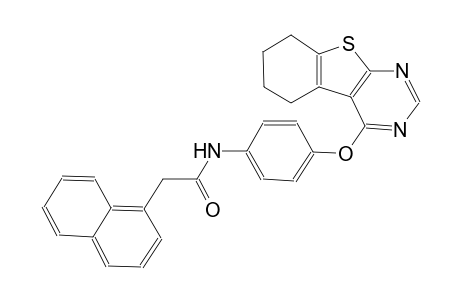 1-naphthaleneacetamide, N-[4-[(5,6,7,8-tetrahydrobenzo[4,5]thieno[2,3-d]pyrimidin-4-yl)oxy]phenyl]-