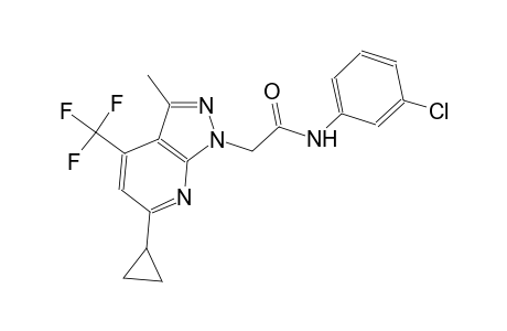 1H-pyrazolo[3,4-b]pyridine-1-acetamide, N-(3-chlorophenyl)-6-cyclopropyl-3-methyl-4-(trifluoromethyl)-