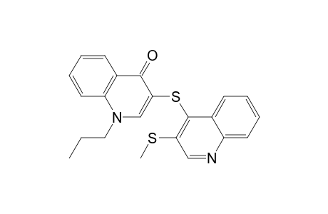 4(1H)-Quinolinone, 3-[[3-(methylthio)-4-quinolinyl]thio]-1-propyl-