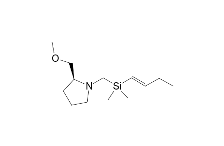 (E)-2,2-dimethyl-1-[1-[2(S)-(methoxymethyl)pyrrolidinyl]]-2-sila-3-hexene