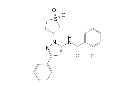 benzamide, 2-fluoro-N-[3-phenyl-1-(tetrahydro-1,1-dioxido-3-thienyl)-1H-pyrazol-5-yl]-