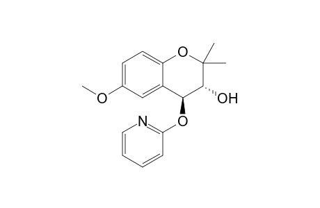 trans-3,4-Dihydro-3-hydroxy-6-methoxy-2,2-dimethyl-4-(2-pyridyloxy)-2H-1-benzopyran