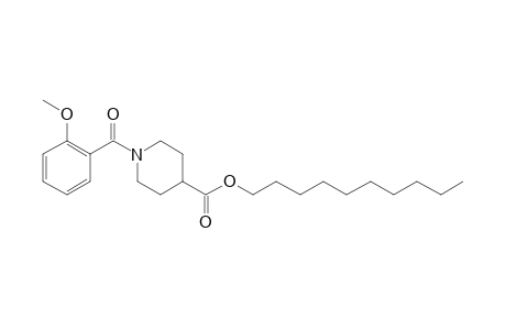 Isonipecotic acid, N-(2-methoxybenzoyl)-, decyl ester