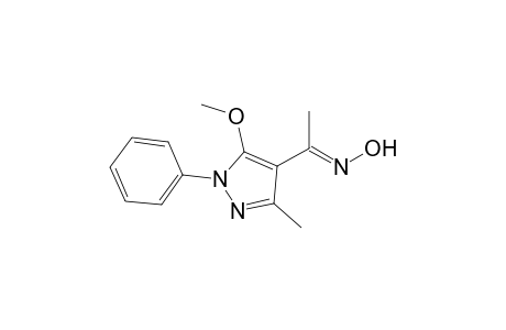 1-(5'-Methoxy-3'-methyl-1'-phenyl-1H-pyrazol-4'-yl)-ethanone - Oxime