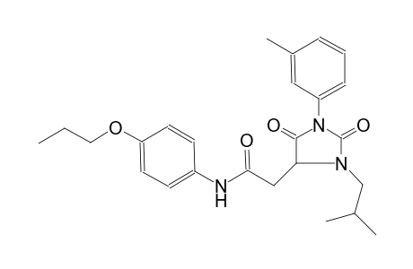 4-imidazolidineacetamide, 1-(3-methylphenyl)-3-(2-methylpropyl)-2,5-dioxo-N-(4-propoxyphenyl)-