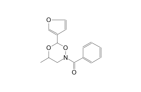 2-benzoyl-6-(3-furyl)-4-methyl-1,5,2-dioxazinane