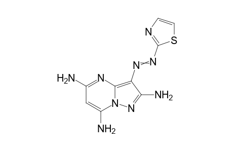 3-(Thiazol-2-yldiazenyl)pyrazolo[1,5-a]pyrimidine-2,5,7-triamine