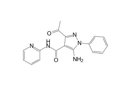 3-Acetyl-5-amino-1-phenyl-N-(pyridin-2-yl)-1H-pyrazole-4-carboxamide