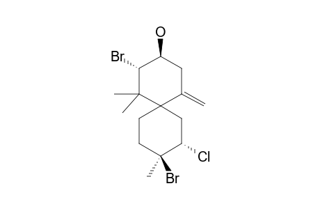 (2S,3S,6S,8S,9S)-2,9-Dibromo-8-chloro-1,1,9-trimethyl-5-methylidenespiro[5.5]undecan-3-ol