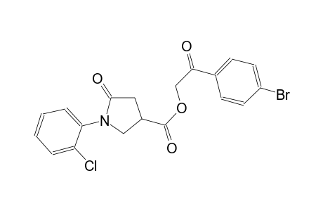 3-pyrrolidinecarboxylic acid, 1-(2-chlorophenyl)-5-oxo-, 2-(4-bromophenyl)-2-oxoethyl ester