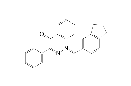 (2Z)-2-[(E)-2,3-dihydro-1H-inden-5-ylmethylidenehydrazinylidene]-1,2-diphenyl-ethanone