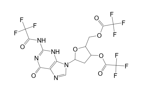 Guanosine, 2'-deoxy-N-(trifluoroacetyl)-, 3',5'-bis(trifluoroacetate)