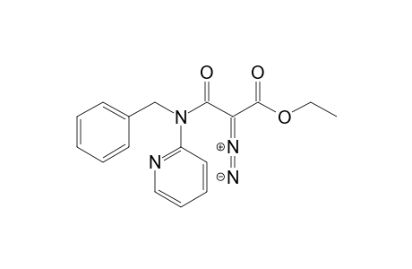 (E)-2-diazonio-1-ethoxy-3-oxidanylidene-3-[(phenylmethyl)-pyridin-2-yl-amino]prop-1-en-1-olate