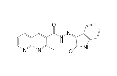 Isatin-.beta.-(2-methyl-1,8-naphthyridiin-3-carbonylhydrazone)