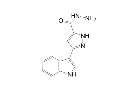 1H-Pyrazole-5-carboxylic acid, 3-(1H-indol-3-yl)-, hydrazide