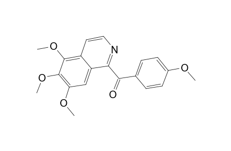 (4-Methoxyphenyl)(5,6,7-trimethoxy-1-isoquinolinyl)methanone
