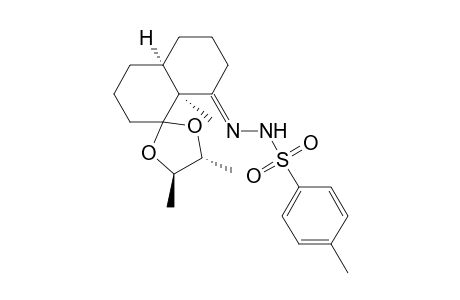 Benzenesulfonic acid, 4-methyl-, (hexahydro-4,5,8'a-trimethylspiro[1,3-dioxolane-2,1'(2'H)-naphthalen]-8'(5'H)-ylidene)hydrazide, [4R-[2.alpha.(4'aR*,8'aS*),4.alpha.,5.beta.]]-