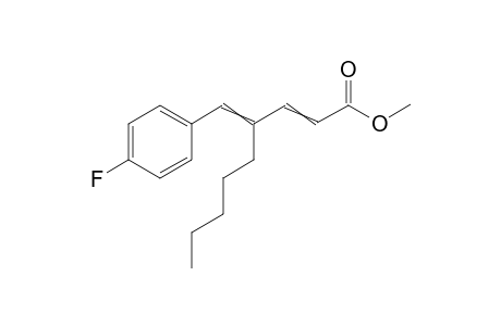 methyl 4-[(4-fluorophenyl)methylene]non-2-enoate