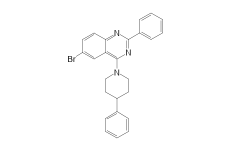 2-(Phenyl)-4-(4-phenylpiperidino)-6-bromoquinazoline