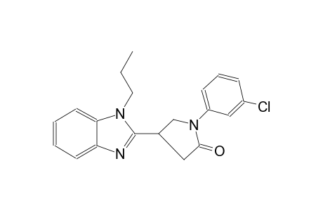 2-pyrrolidinone, 1-(3-chlorophenyl)-4-(1-propyl-1H-benzimidazol-2-yl)-