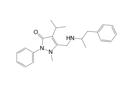 4-isopropyl-2-methyl-3-{[(alpha-methylphenethyl)amino]methyl}-1-phenyl-3-pyrazolin-5-one