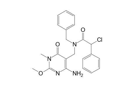 N-[(4-Amino-2-methoxy-1-methyl-6-oxo-1,6-dihydropyrimidin-5-yl)methyl]-N-benzyl-2-chloro-2-phenylacetamide