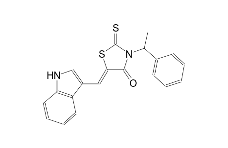 (5Z)-5-(1H-indol-3-ylmethylene)-3-(1-phenylethyl)-2-thioxo-1,3-thiazolidin-4-one