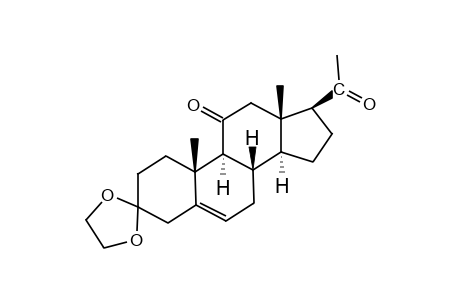 Pregn-5-ene-3,11,20-trione, cyclic-3-(ethylene acetal)