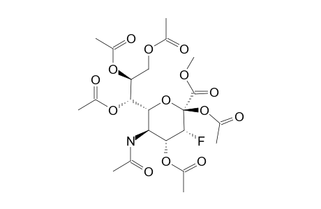 METHYL-5-ACETAMIDO-2,4,7,8,9-PENTA-O-ACETYL-3,5-DIDEOXY-3-FLUORO-D-ERYTHRO-ALPHA-L-MANNO-2-NONULOPYRANULOSATE