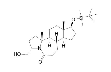 17.beta.Hyydroxy-3.alpha.-(hydroxymethyl)-5-aza-A-nor-B-homoandrostan-6-one 17.beta.-tert-Butyldimethylsilyl Ether