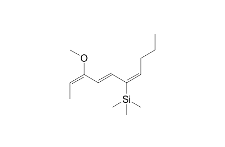 (E,E)-1-Methoxy-1-trans-propenyl-3-trimethylsilylhepta-1,3-diene