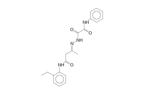 (3E)-3-([Anilino(oxo)acetyl]hydrazono)-N-(2-ethylphenyl)butanamide