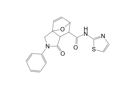 (3aS,6R)-1-oxo-2-phenyl-N-(thiazol-2-yl)-1,2,3,6,7,7a-hexahydro-3a,6-epoxyisoindole-7-carboxamide