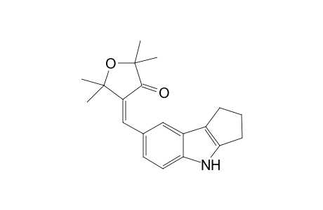 (4Z)-2,2,5,5-tetramethyl-4-(1,2,3,4-tetrahydrocyclopenta[b]indol-7-ylmethylene)tetrahydrofuran-3-one